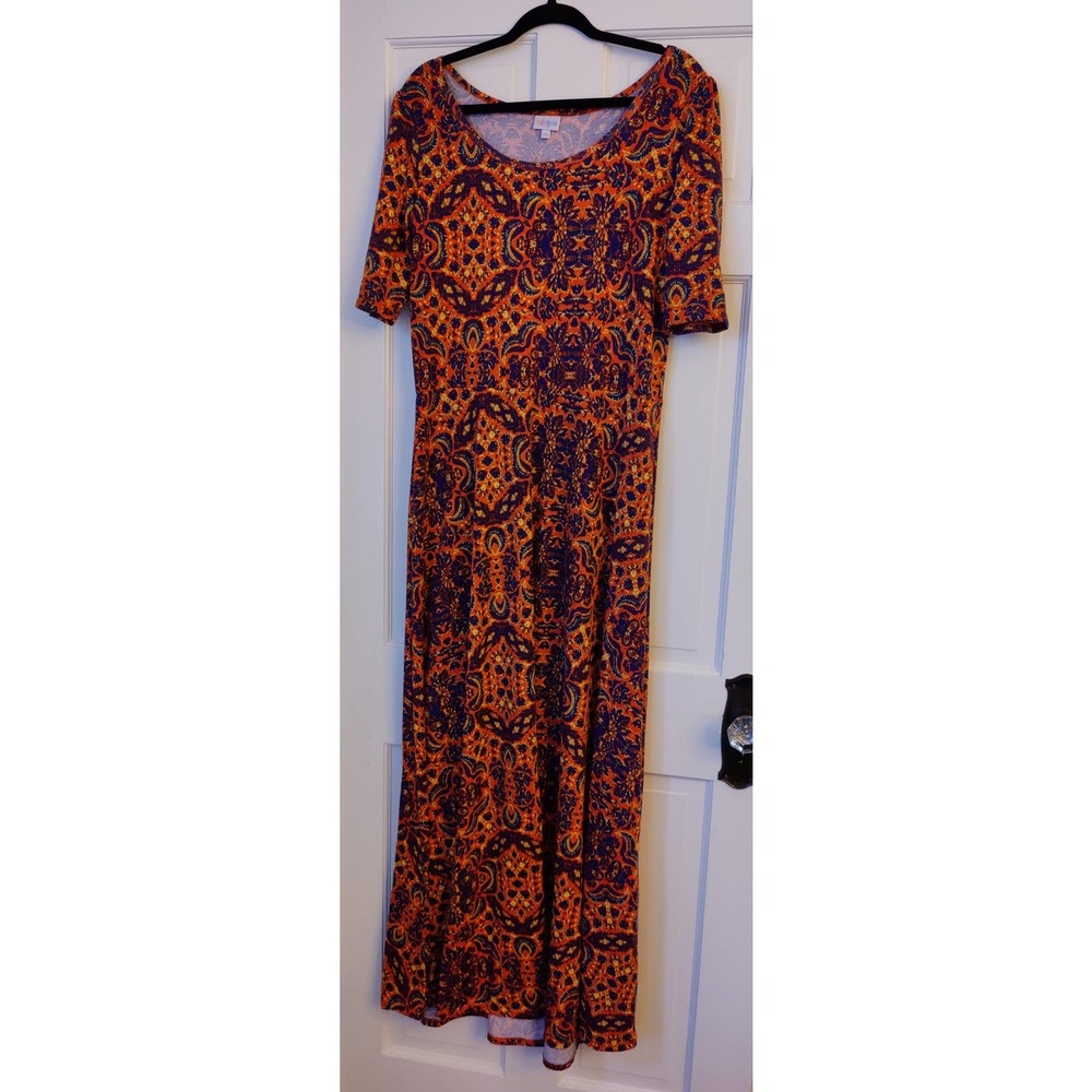 LuLaRoe Long Maxi Dress Soft and Comfy Sz 2XL